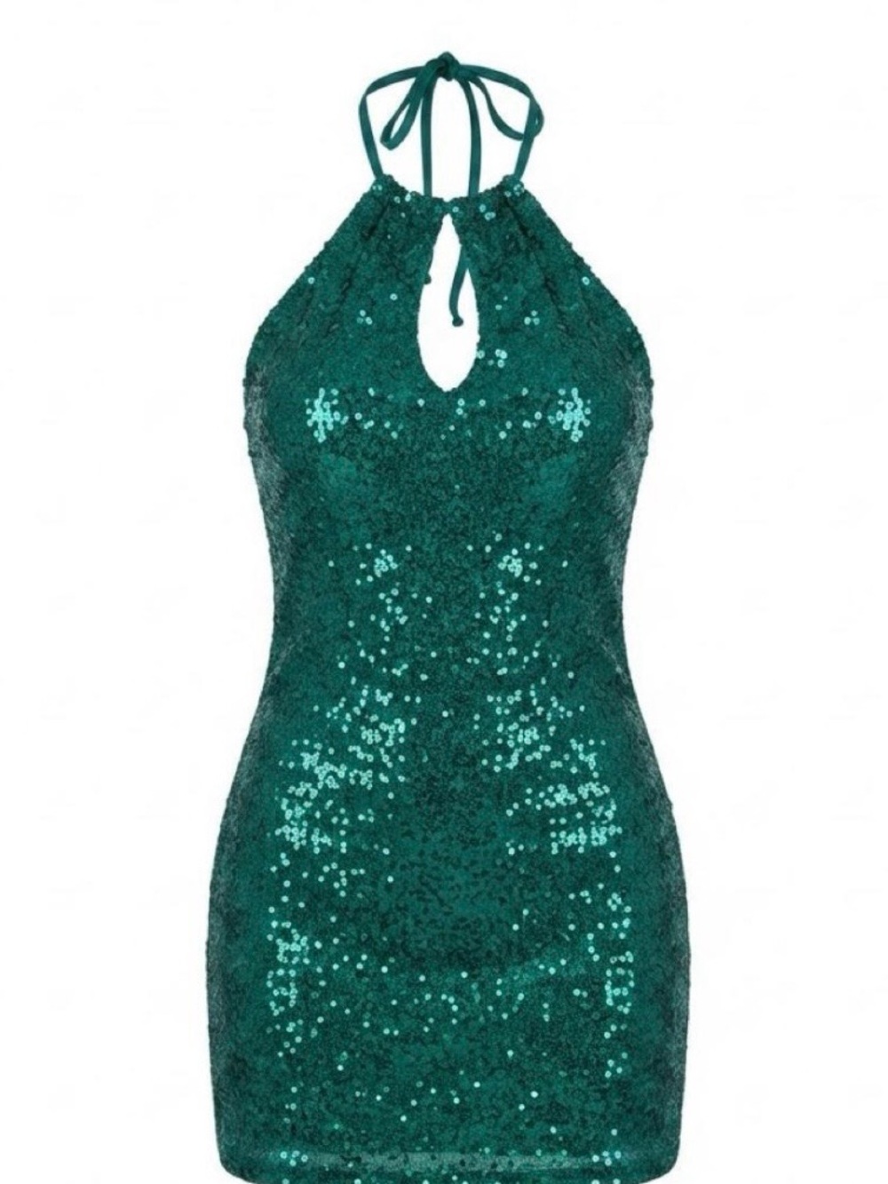 Halter sequin dress